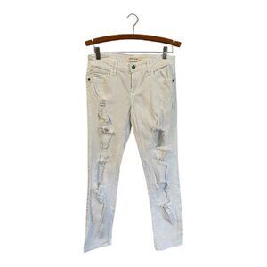 Hidden Jeans Ripped White Size 25 Women's Distressed Boyfriend